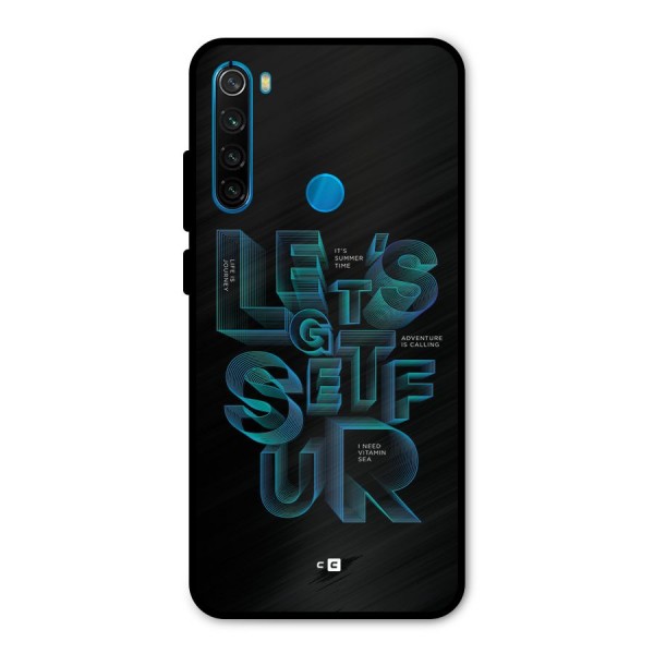 Lets Get Surf Metal Back Case for Redmi Note 8