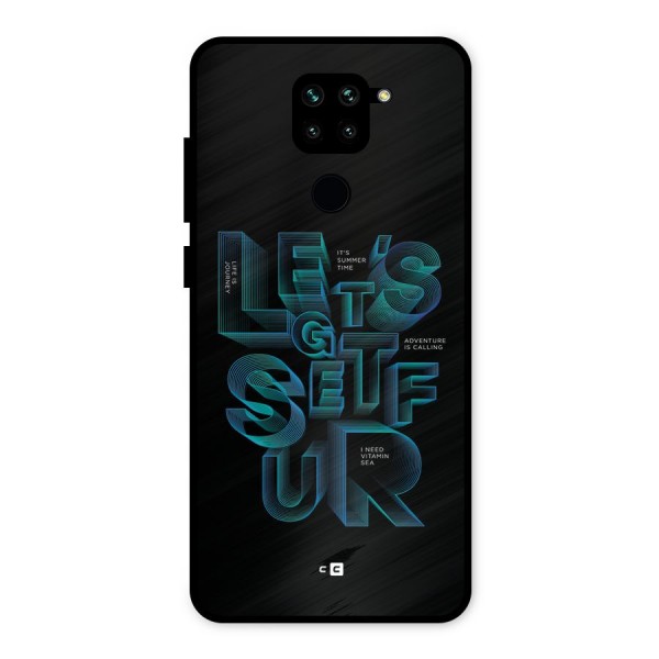 Lets Get Surf Metal Back Case for Redmi Note 9