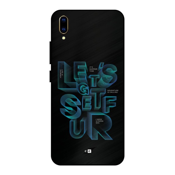 Lets Get Surf Metal Back Case for Vivo V11 Pro