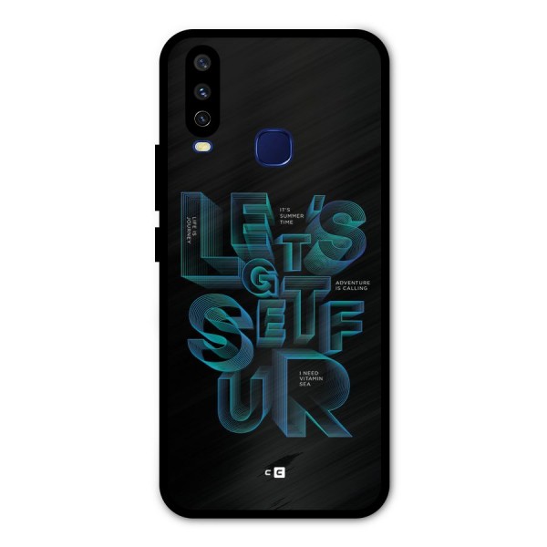 Lets Get Surf Metal Back Case for Vivo Y12