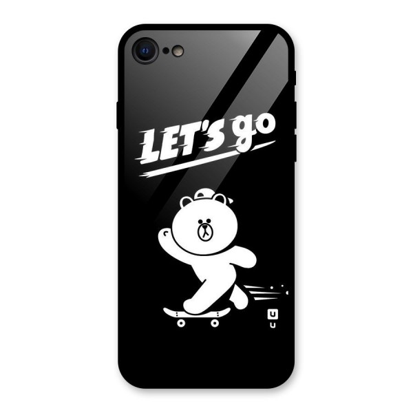 Lets Go Art Glass Back Case for iPhone 8