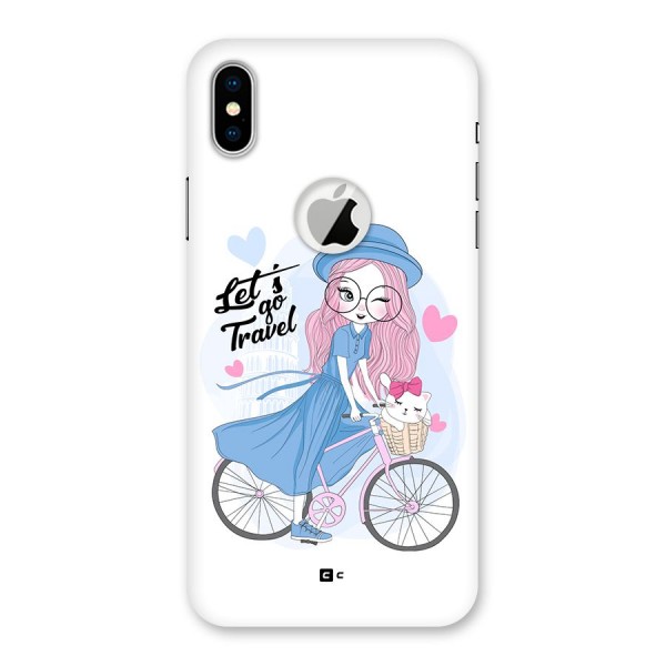 Lets Go Travel Back Case for iPhone XS Logo Cut