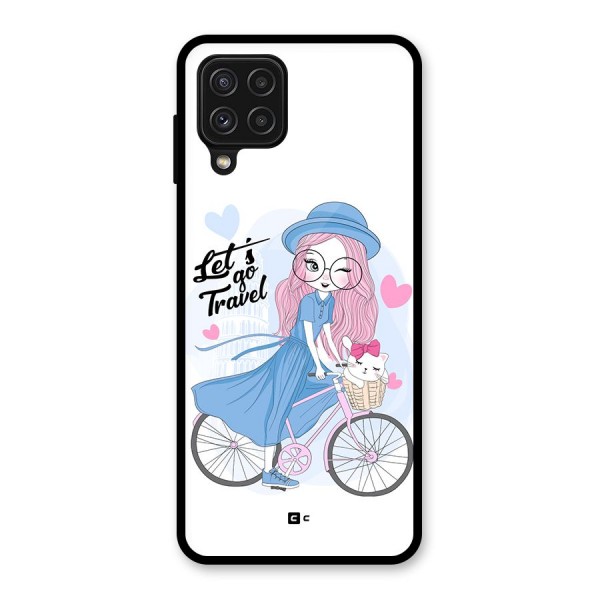 Lets Go Travel Glass Back Case for Galaxy A22 4G