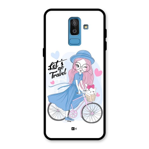 Lets Go Travel Glass Back Case for Galaxy J8