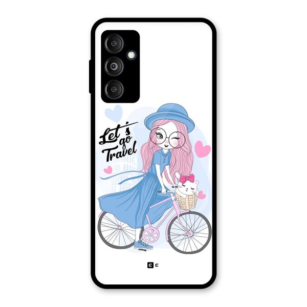 Lets Go Travel Glass Back Case for Galaxy M14 5G