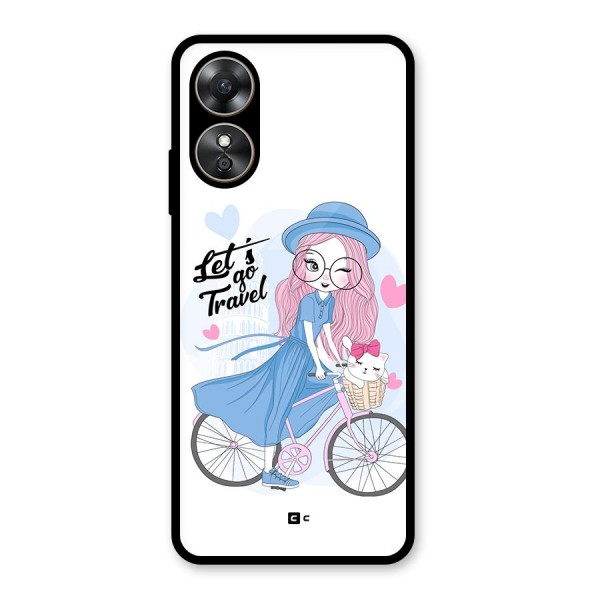 Lets Go Travel Glass Back Case for Oppo A17