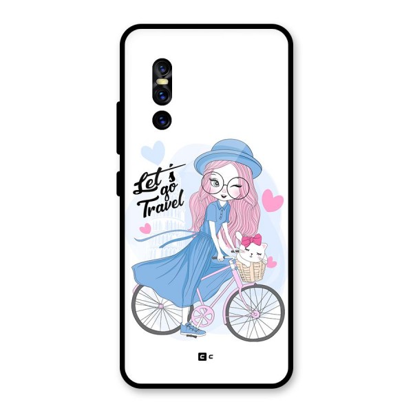 Lets Go Travel Glass Back Case for Vivo V15 Pro