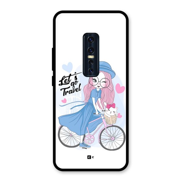 Lets Go Travel Glass Back Case for Vivo V17 Pro