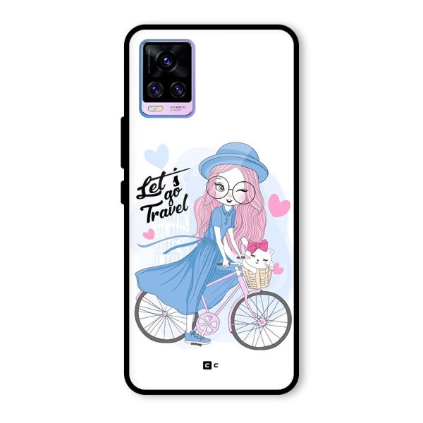 Lets Go Travel Glass Back Case for Vivo V20 Pro