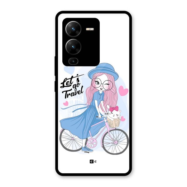 Lets Go Travel Glass Back Case for Vivo V25 Pro