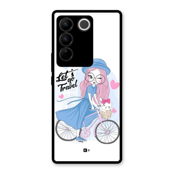 Lets Go Travel Glass Back Case for Vivo V27 Pro