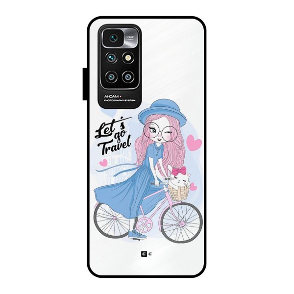 Lets Go Travel Metal Back Case for Redmi 10 Prime