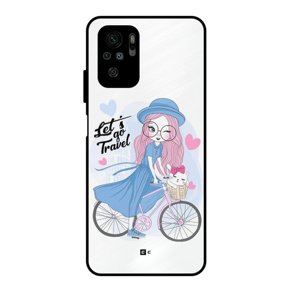 Lets Go Travel Metal Back Case for Redmi Note 10