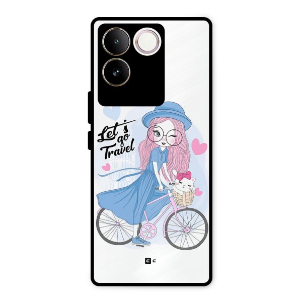 Lets Go Travel Metal Back Case for Vivo T2 Pro