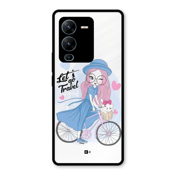 Lets Go Travel Metal Back Case for Vivo V25 Pro