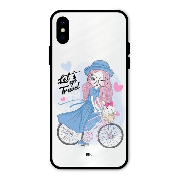 Lets Go Travel Metal Back Case for iPhone X