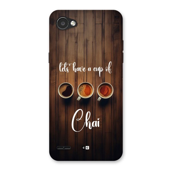 Lets Have A Cup Of Chai Back Case for LG Q6
