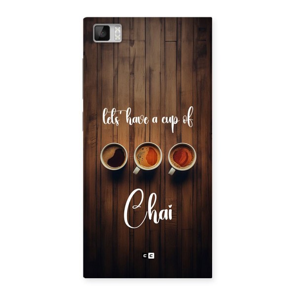 Lets Have A Cup Of Chai Back Case for Mi3