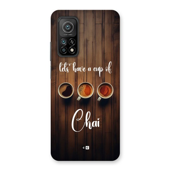Lets Have A Cup Of Chai Back Case for Mi 10T 5G