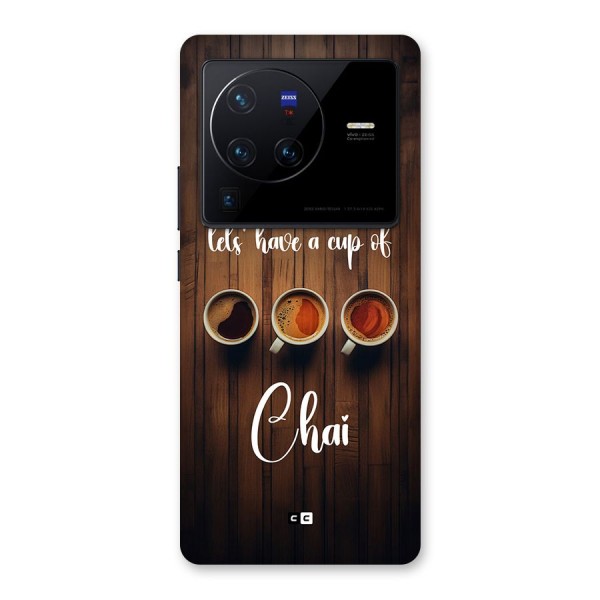 Lets Have A Cup Of Chai Back Case for Vivo X80 Pro