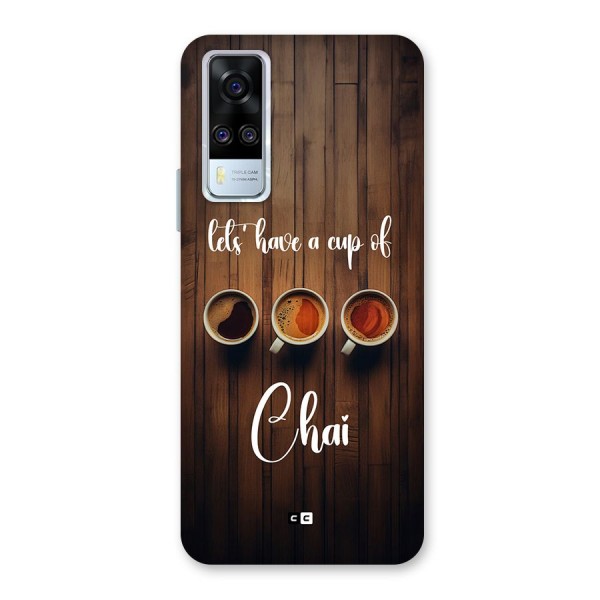 Lets Have A Cup Of Chai Back Case for Vivo Y51