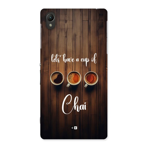 Lets Have A Cup Of Chai Back Case for Xperia Z2