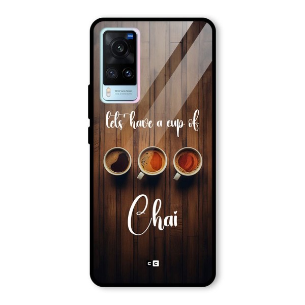 Lets Have A Cup Of Chai Glass Back Case for Vivo X60