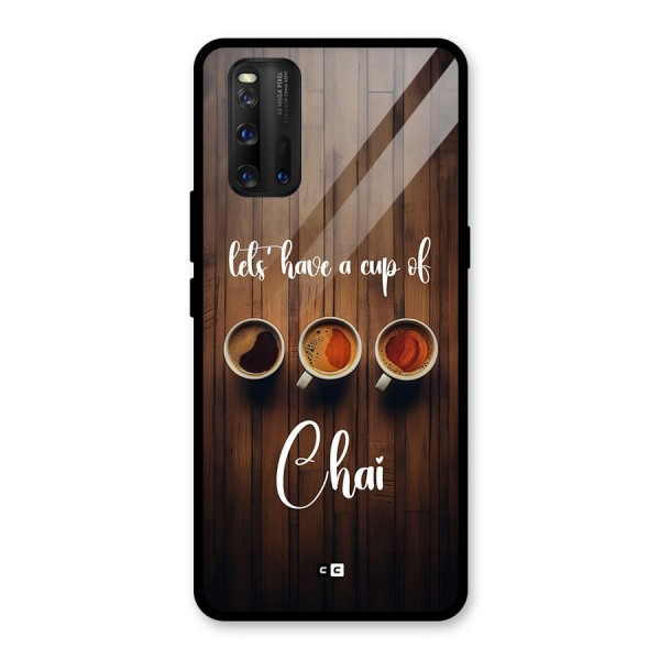 Lets Have A Cup Of Chai Glass Back Case for Vivo iQOO 3