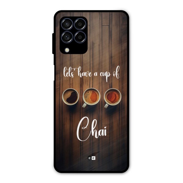 Lets Have A Cup Of Chai Metal Back Case for Galaxy M53 5G