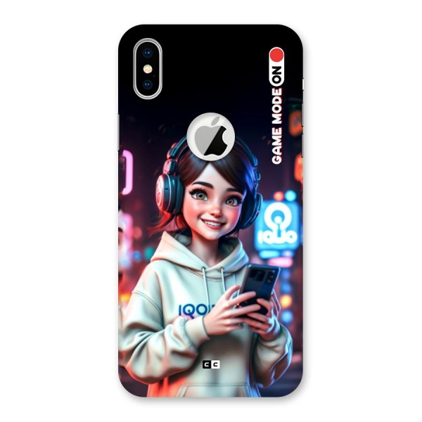 Lets Play Back Case for iPhone XS Logo Cut