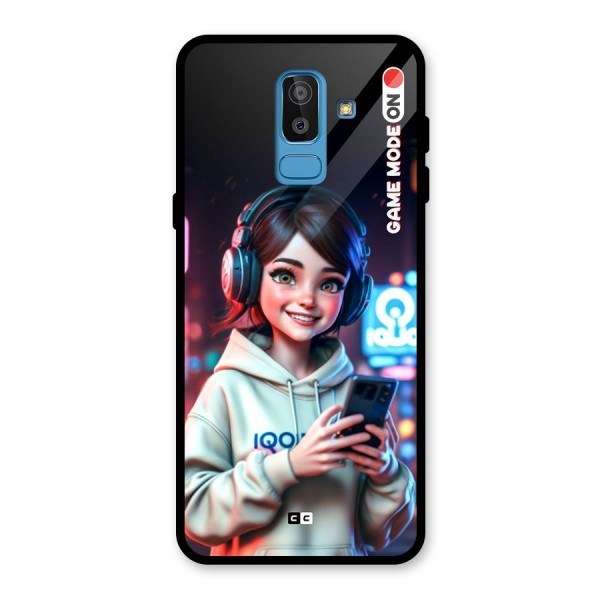 Lets Play Glass Back Case for Galaxy J8