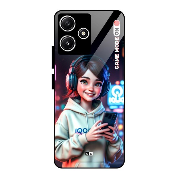 Lets Play Glass Back Case for Poco M6 Pro