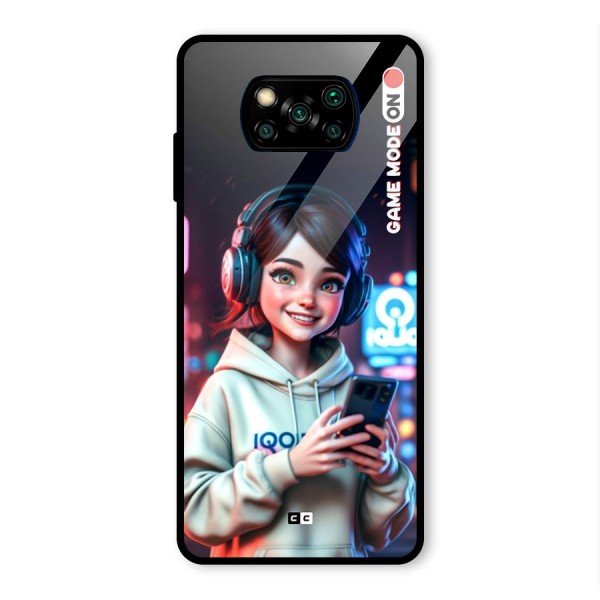 Lets Play Glass Back Case for Poco X3 Pro