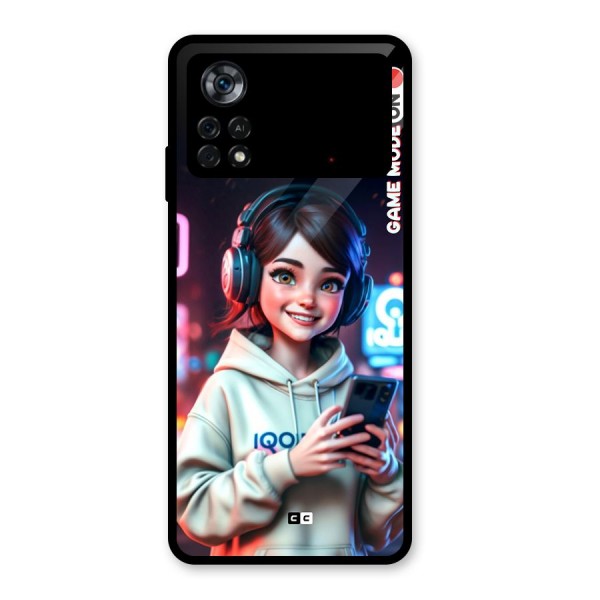 Lets Play Glass Back Case for Poco X4 Pro 5G