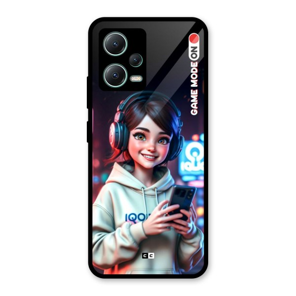 Lets Play Glass Back Case for Poco X5