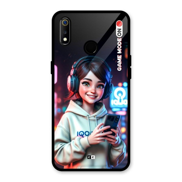 Lets Play Glass Back Case for Realme 3