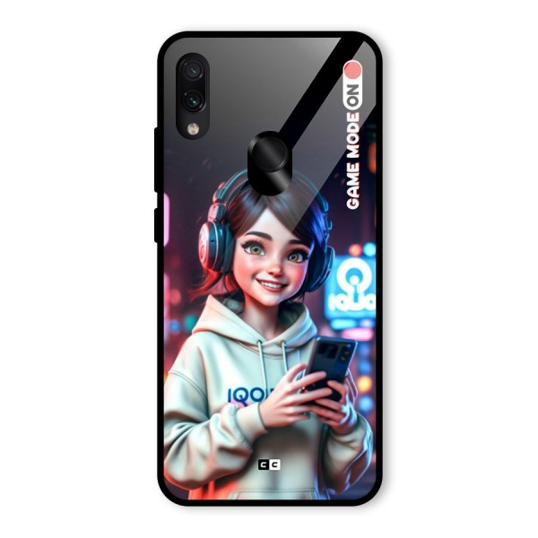 Lets Play Glass Back Case for Redmi Note 7