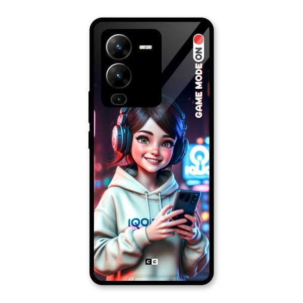 Lets Play Glass Back Case for Vivo V25 Pro