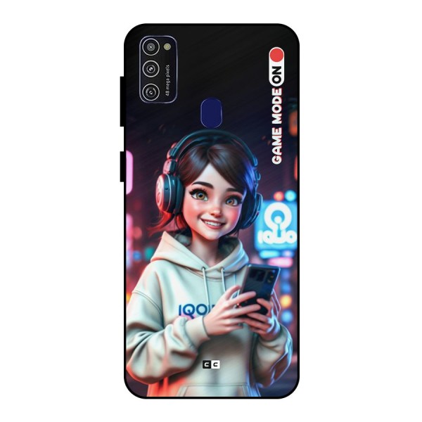 Lets Play Metal Back Case for Galaxy M21