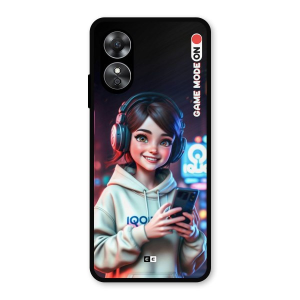 Lets Play Metal Back Case for Oppo A17