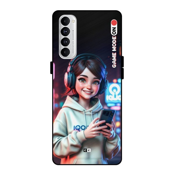 Lets Play Metal Back Case for Oppo Reno4 Pro