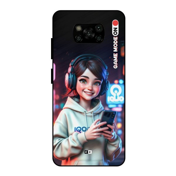 Lets Play Metal Back Case for Poco X3