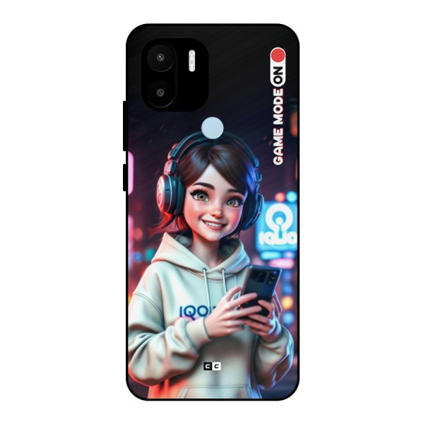 Lets Play Metal Back Case for Redmi A1 Plus