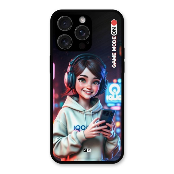Lets Play Metal Back Case for iPhone 15 Pro Max