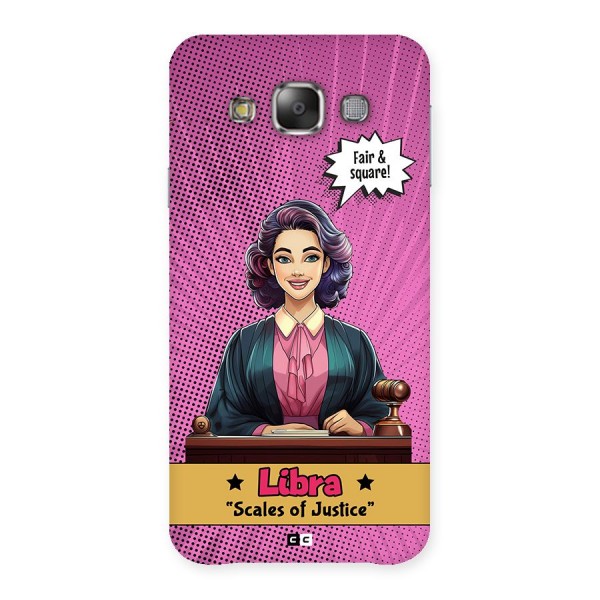 Libra Justice Back Case for Galaxy E7