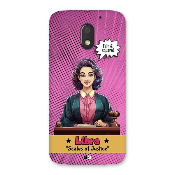 Libra Justice Back Case for Moto E3 Power