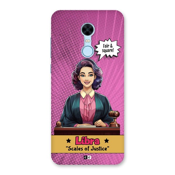 Libra Justice Back Case for Redmi Note 5