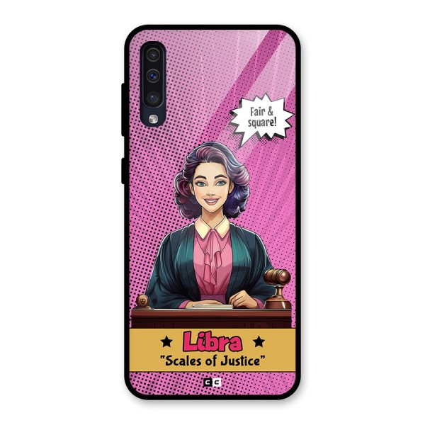 Libra Justice Glass Back Case for Galaxy A50