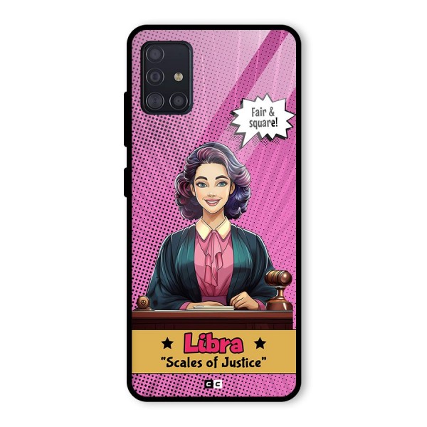 Libra Justice Glass Back Case for Galaxy A51