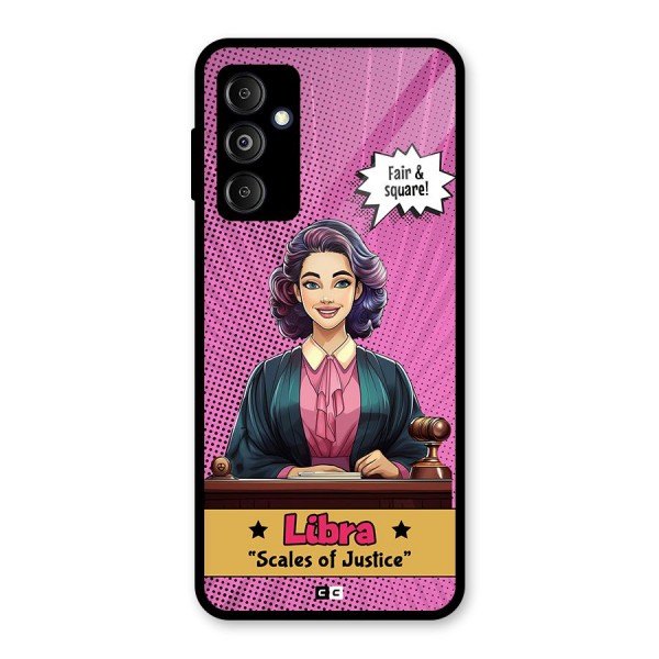 Libra Justice Glass Back Case for Galaxy M14 5G